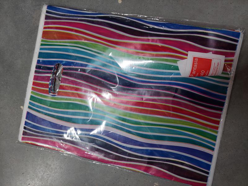 BOLSA RIÑON 30*40 X 50 UNID RAYAS MULTICOLOR