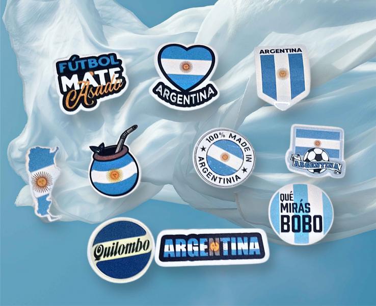 STICKER ARGENTINA P/TERMO RESISTENTES X 10 UNID