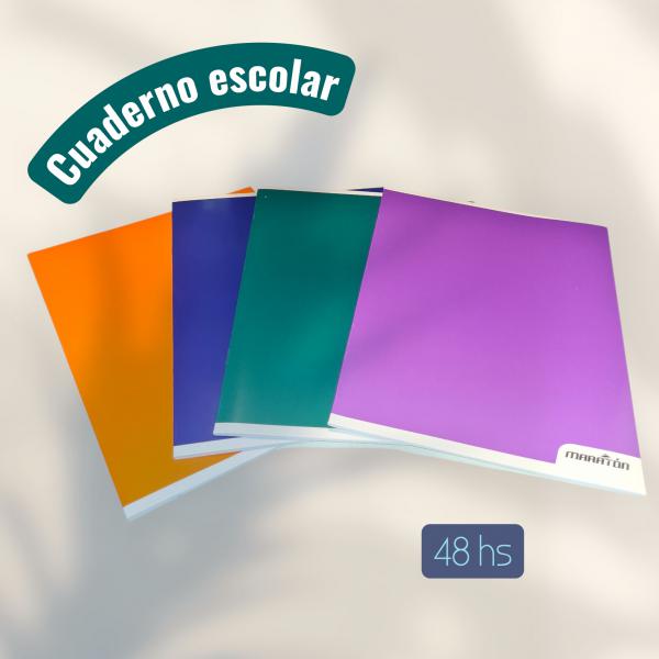 CUAD MARATON COLORES PLENOS T/F X 48 HS RAYADO