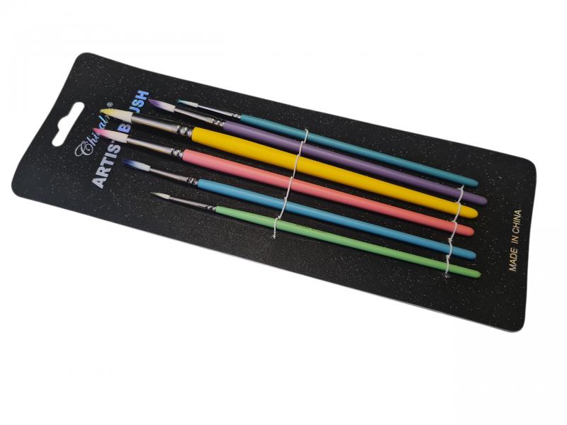 PINCEL ART X 6 UNID REDONDA