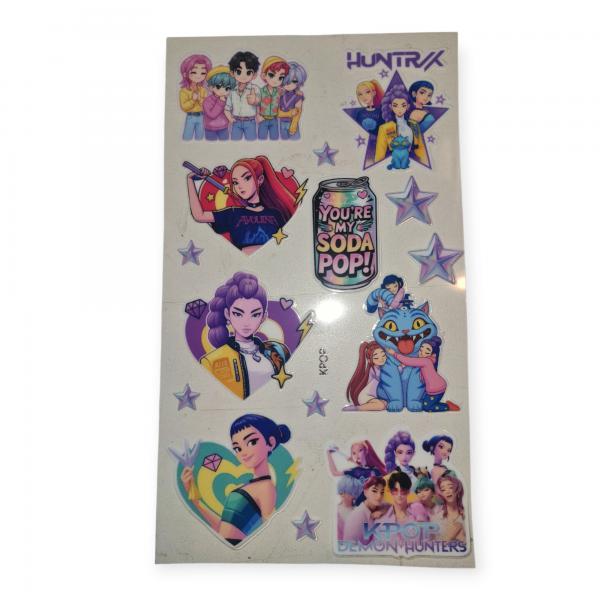 STICKER TRANFER P/TERMOS KPOP HUNTERS