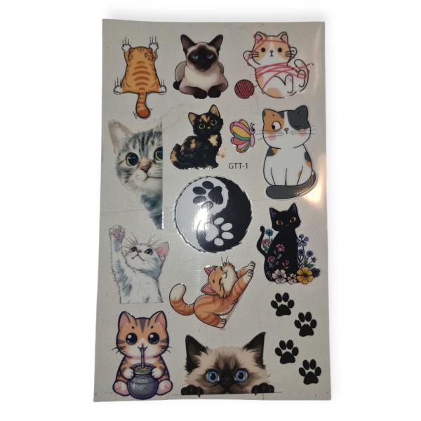 STICKER TRANFER P/TERMOS GATOS
