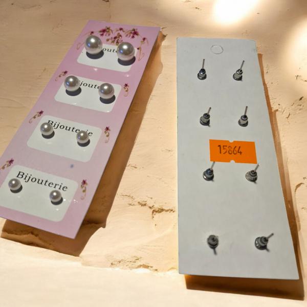 ARO PERLA X 4 PARES DIST TAMAÑOS