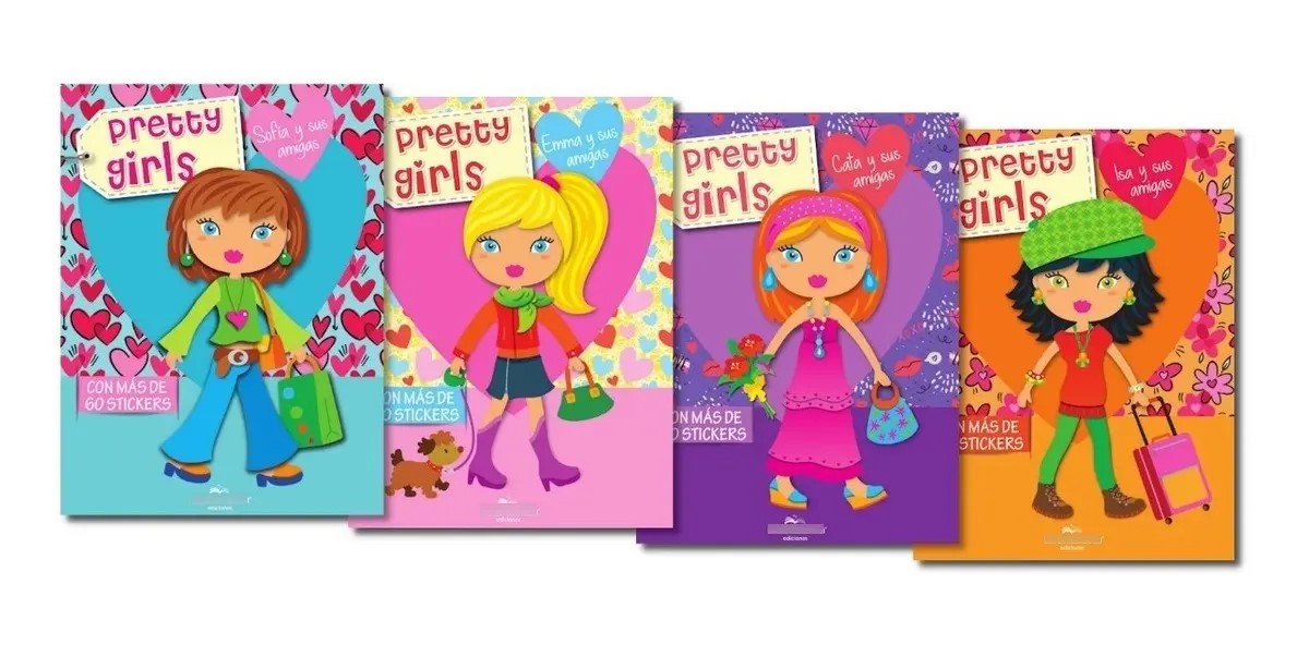 LIBRO STICKERS PRETTY GIRLS 22*30CM
