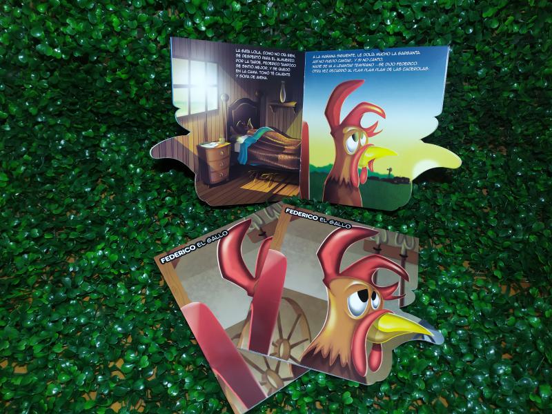 LIBRO CUENTO FEDERICO EL GALLO 19*19