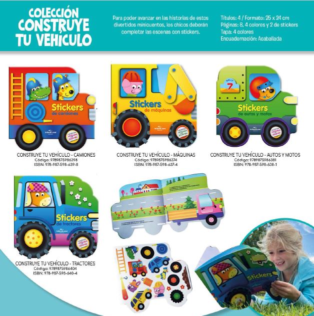 LIBRO CONSTRUYE TU VEHICULO - MAQUINAS 25*24 C/STICKERS
