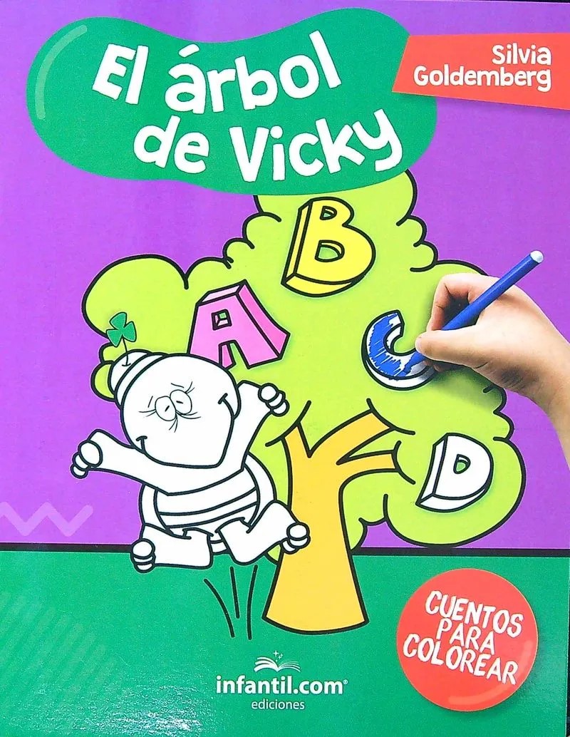 LIBRO CUENTOS P/COLOREAR - EL ARBOL DE VICKY 19*24 16HS