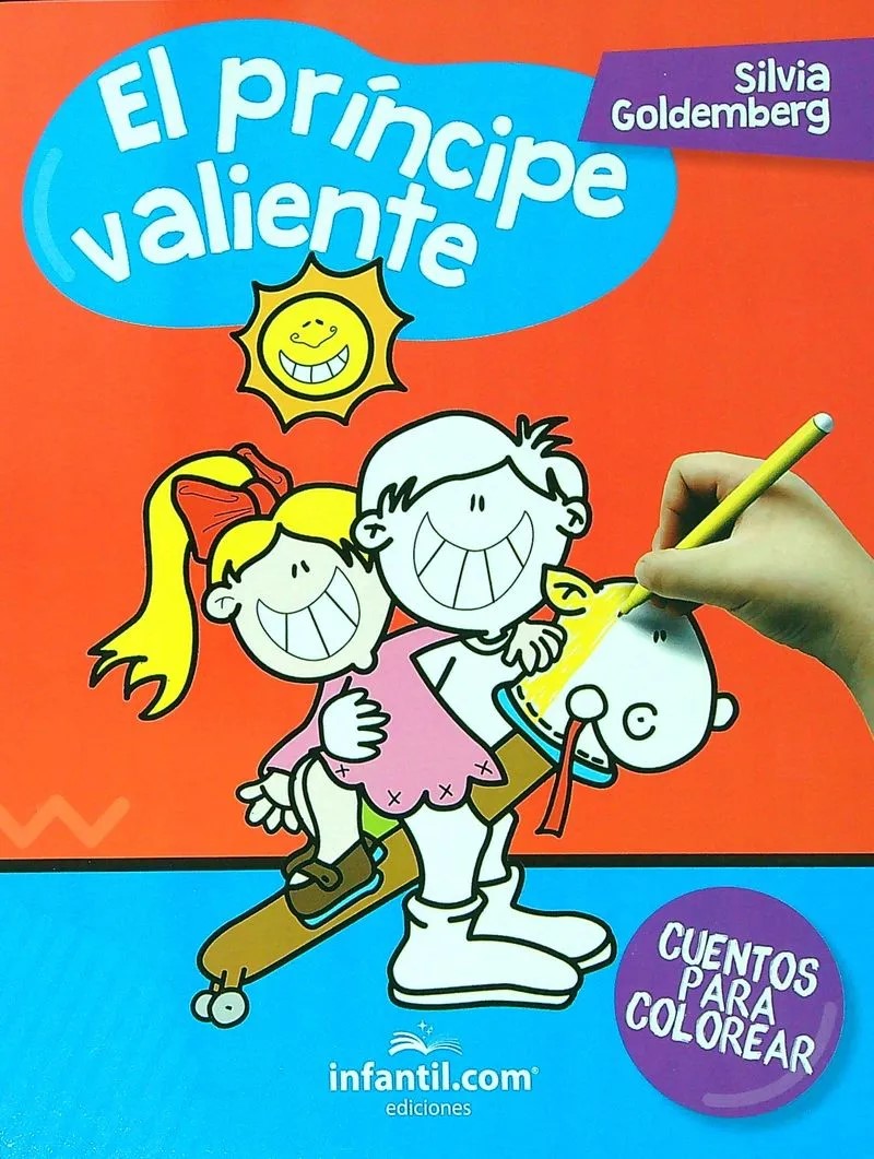 LIBRO CUENTOS P/COLOREAR - EL PRINCIPE VALIENTE 19*24 16HS