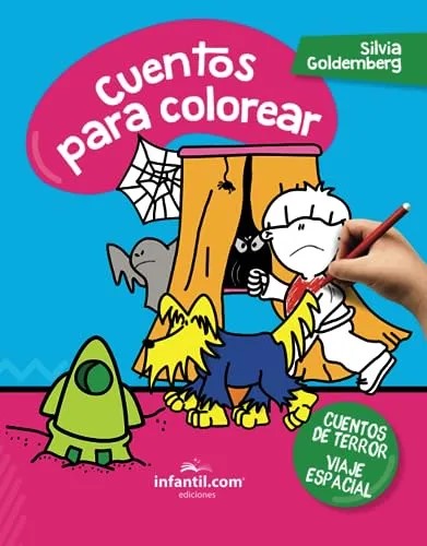 LIBRO CUENTOS P/COLOREAR - UN CUENTO DE TERROR 19*24 16HS