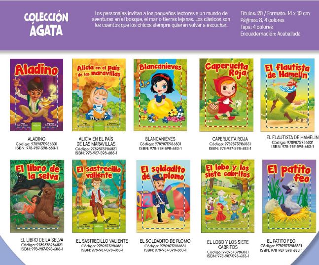 LIBRO COLECCION AGATA. 20 TITULOS 19*14