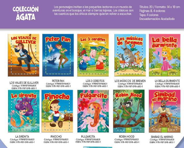 LIBRO COLECCION AGATA. 20 TITULOS 19*14