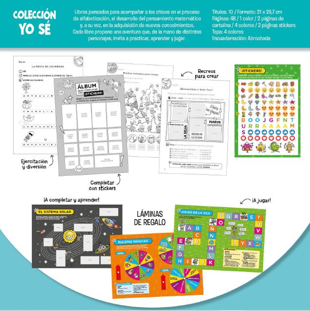 LIBRO YO SE - LAS VOCALES 21*30 48 HS