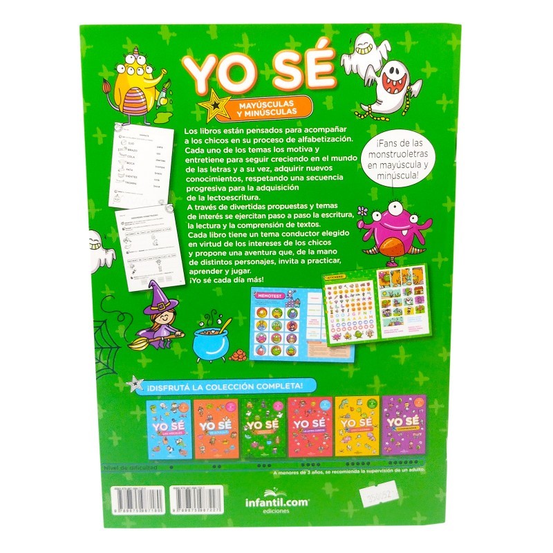 LIBRO YO SE - MAYUSCULAS Y MINUSCULAS 21*30 48 HS