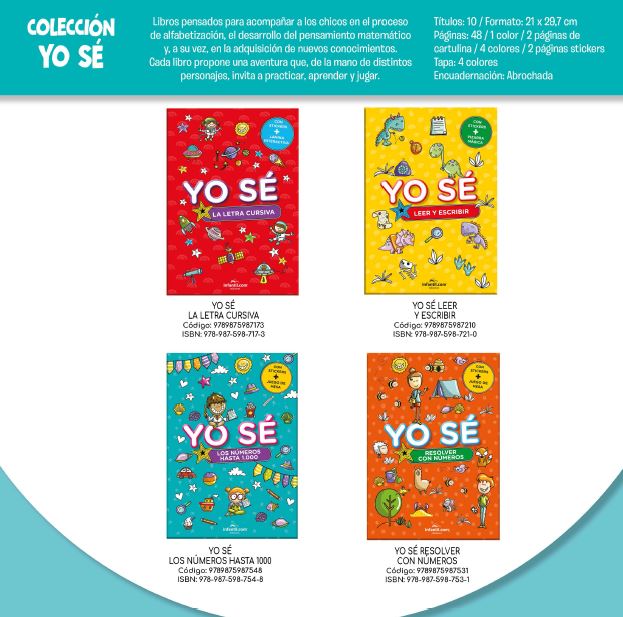 LIBRO YO SE - LETRA CURSIVA 21*30 48 HS