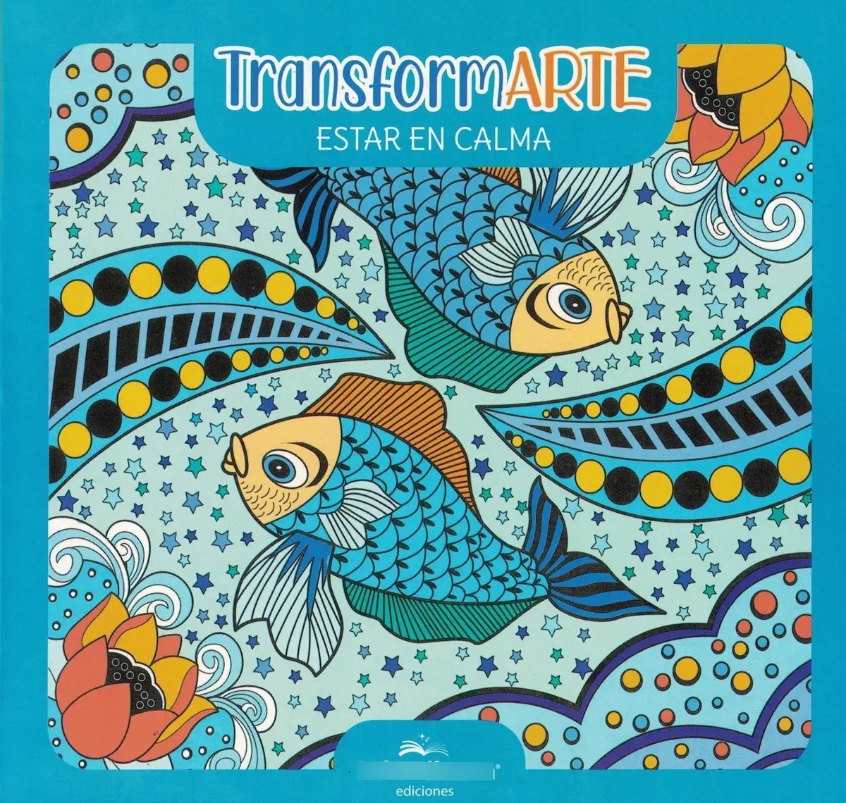 LIBRO TRANSFORMARTE, ESTAR EN CALMA -CELESTE 21*19