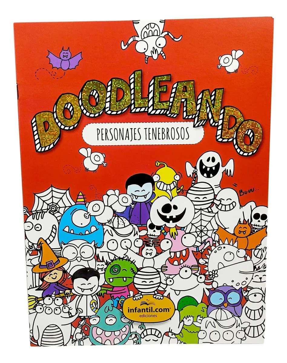 LIBRO DOODLEANDO - PERSONAJES TENEBROSOS 23*31