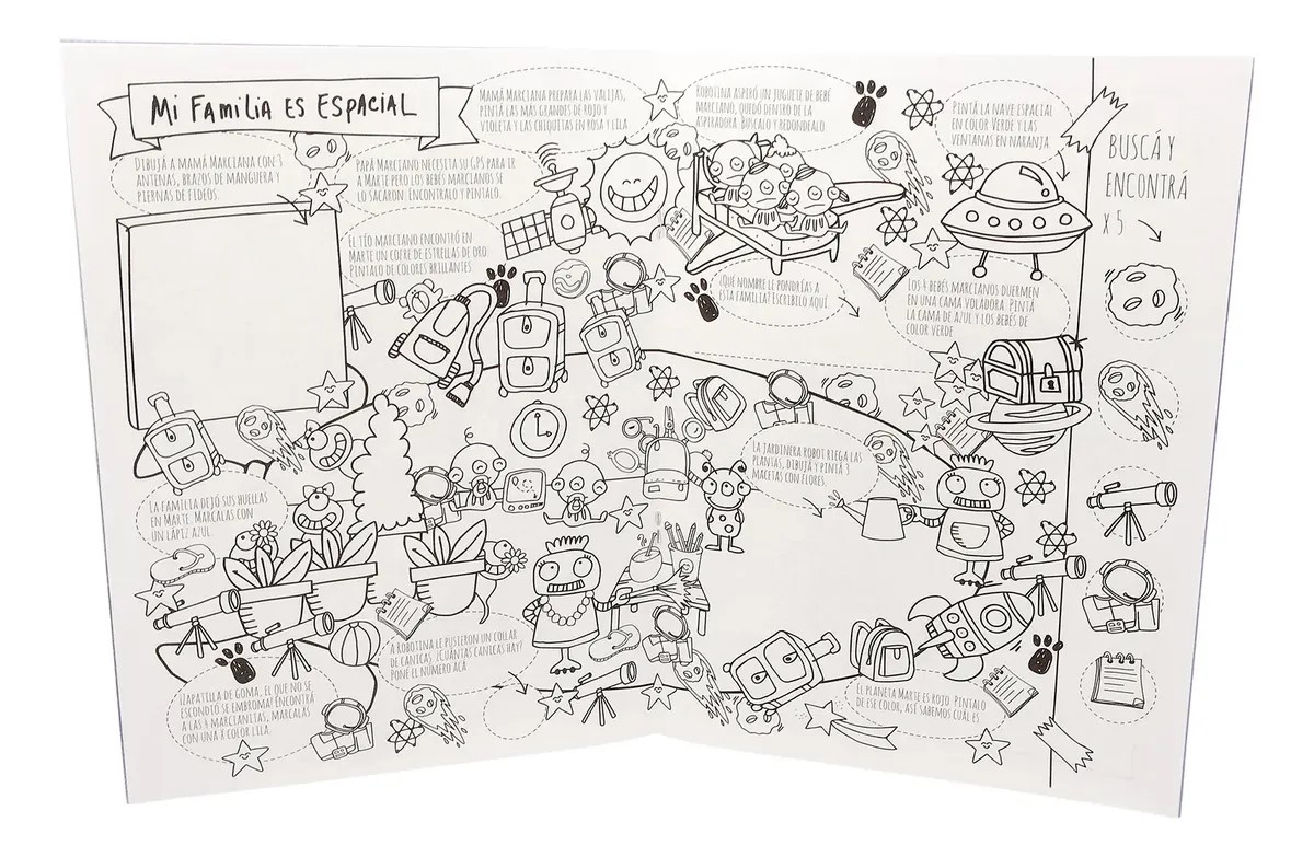 LIBRO DOODLEANDO - EL ESPACIO 23*31