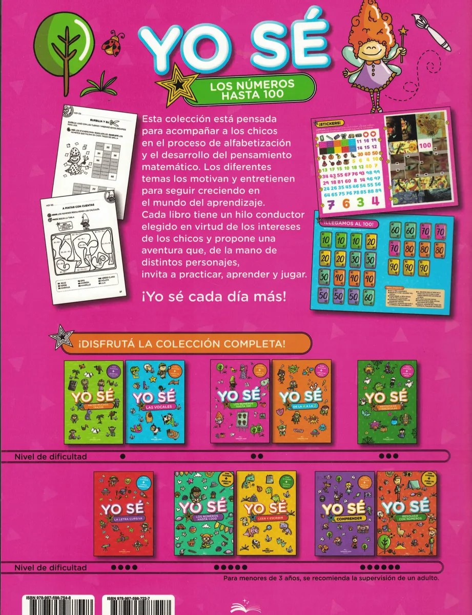 LIBRO YO SE - LOS NUMEROS HASTA EL 100 21*30 48 HS