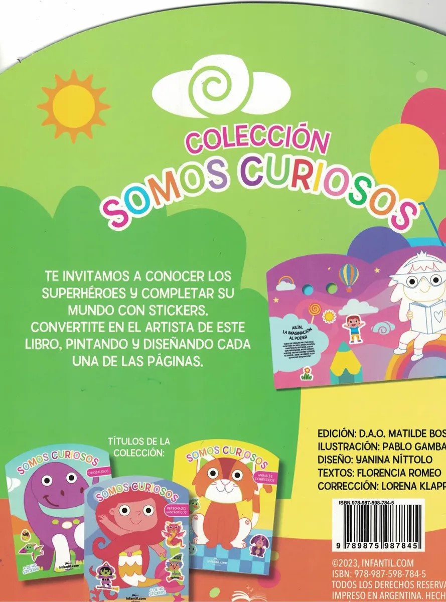 LIBRO SOMOS CURIOSOS SUPERHEROES 24*30