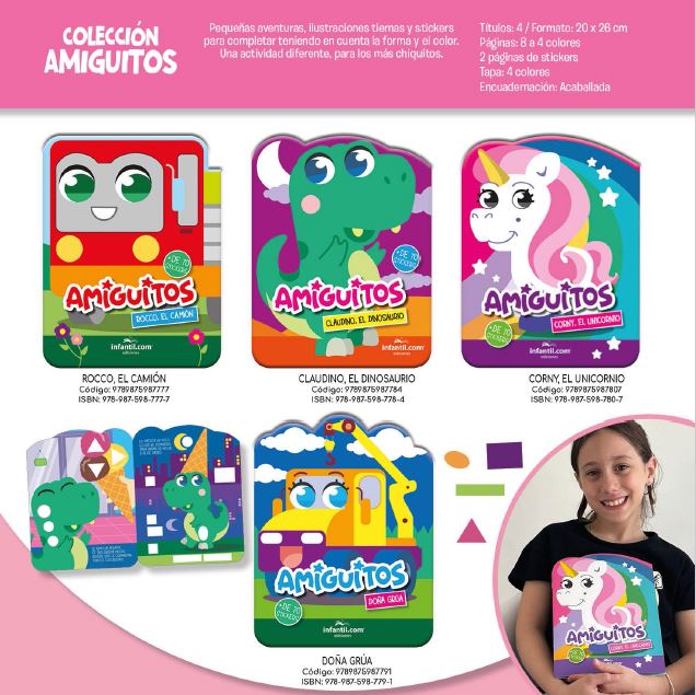 LIBRO AMIGUITOS -DOÑA GRUA C/STICKER 20*26