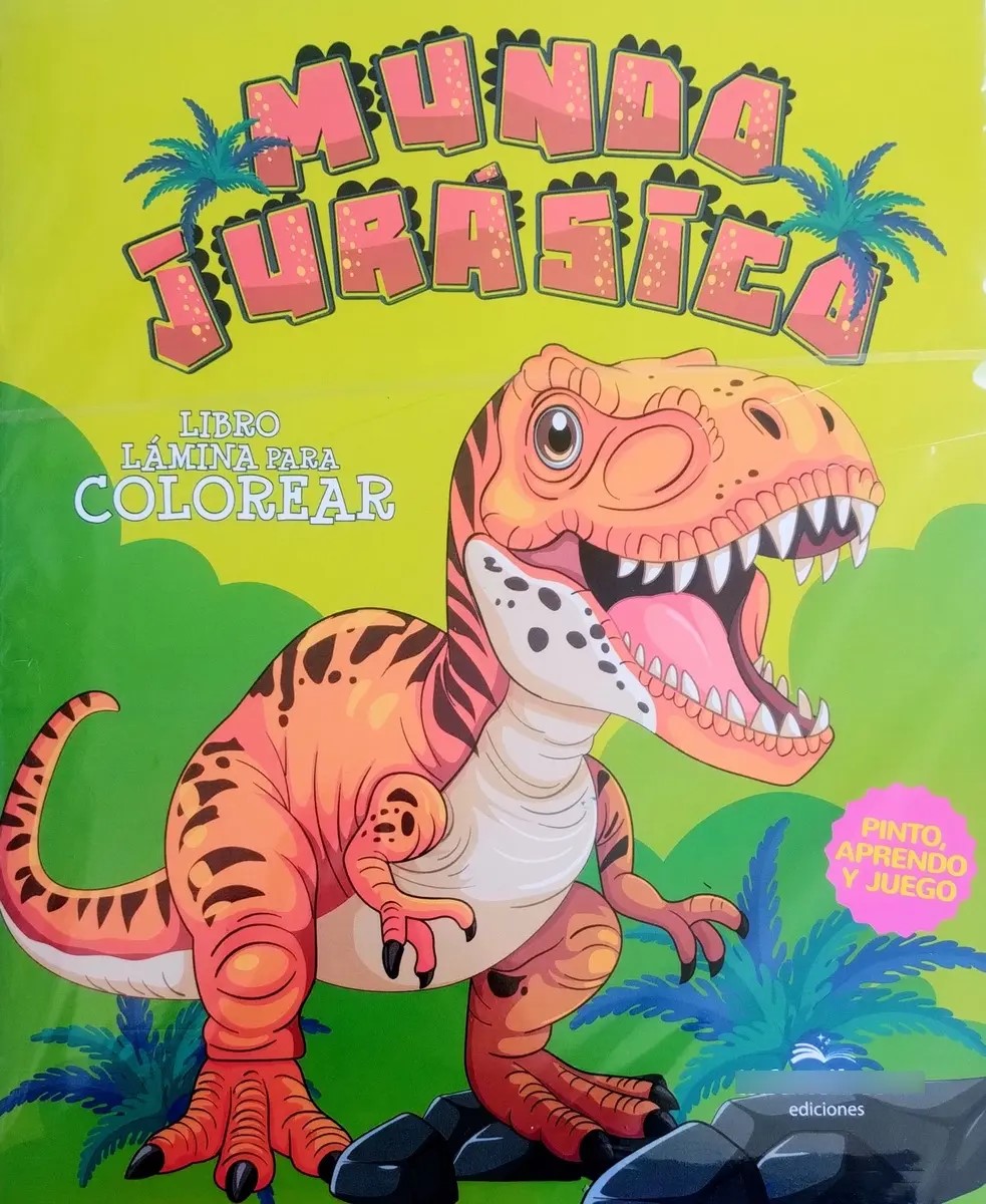 LIBRO DESPLEGABLE LAMINA MUNDO JURASICO 23*28