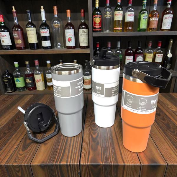 VASO TERMICO C/ACERO 850ML C/MANIJA