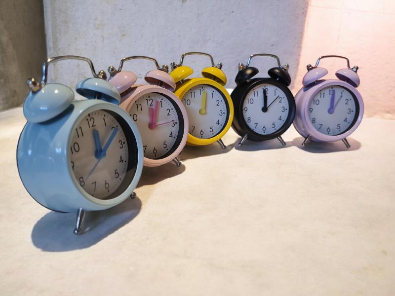 RELOJ DESPERTADOR C/CAMPANA METAL 9CM