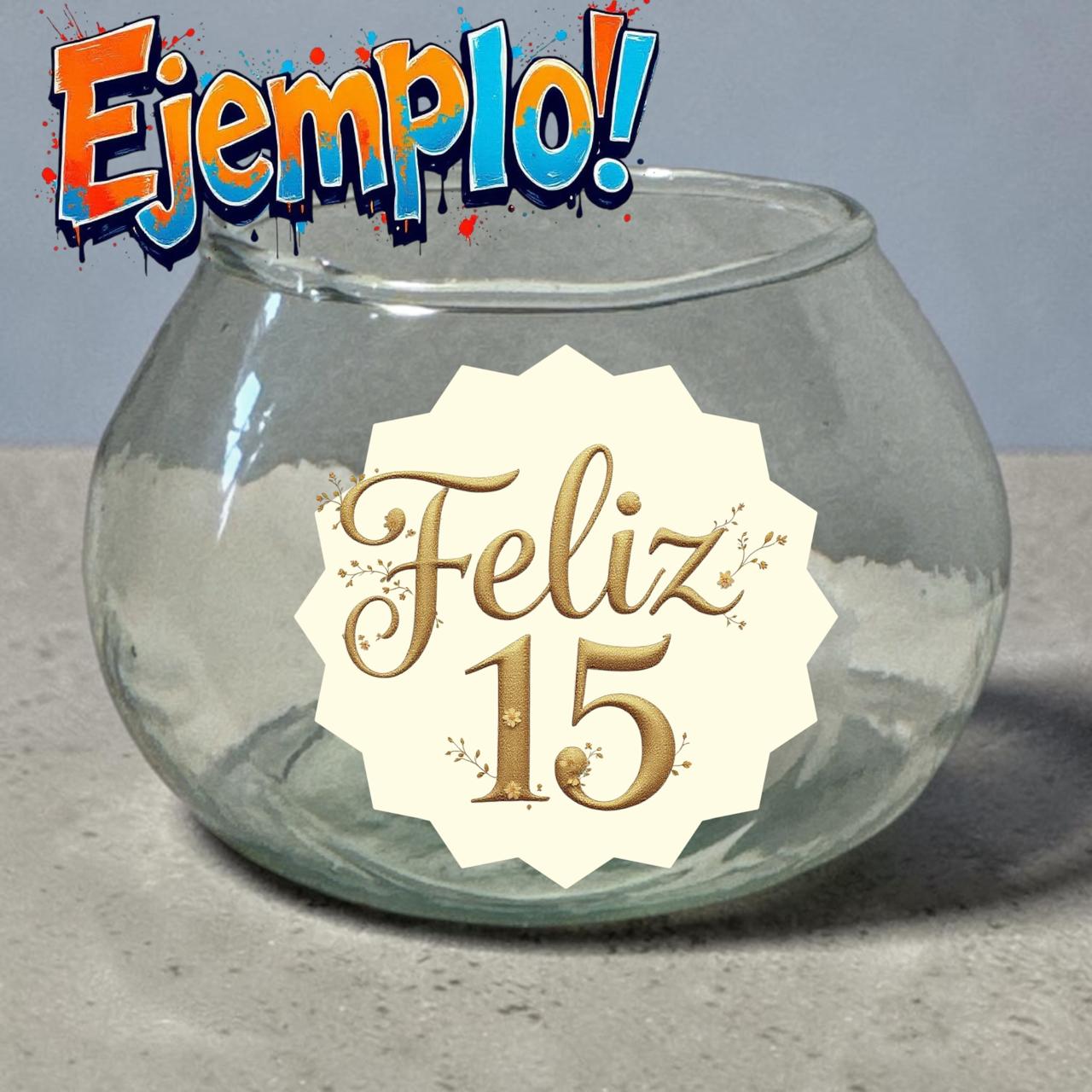 VIDRIO * PECERA SOFIA 8X6X5CM