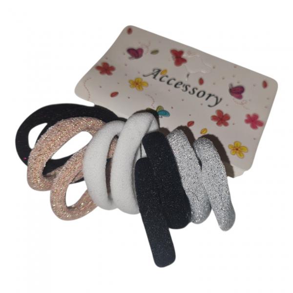 COLITA NEGRO/BLANCO/BRILLO X 10 UNID