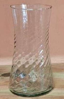 VIDRIO * FLORERO TRENTO 20X10CM