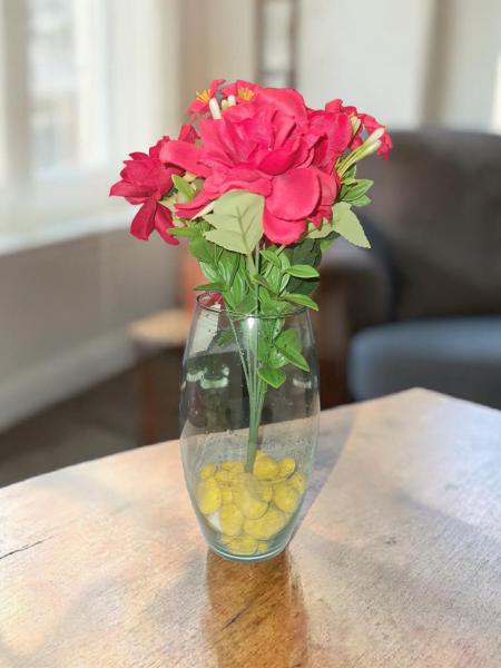 VIDRIO * FLORERO CAMI LISO 20CM