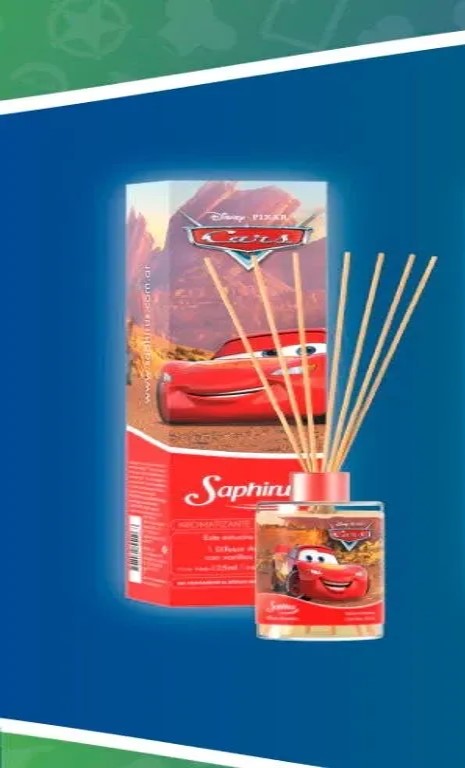 DIFUSOR 125ML SAPHIRUS DISNEY CARS