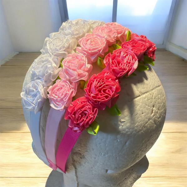 VINCHA RIGIDA CON ROSAS ROCOCO