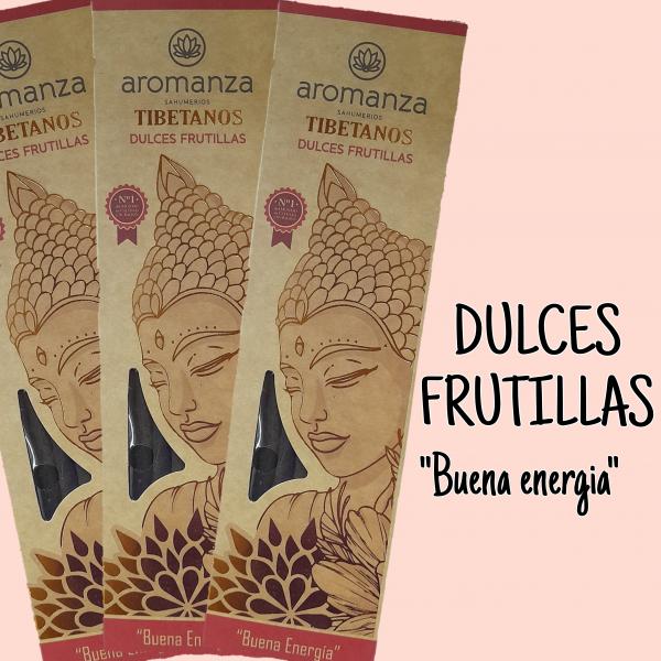 SAHUMERIO TIBETANOS X 8 UNID DULCES FRUTILLAS