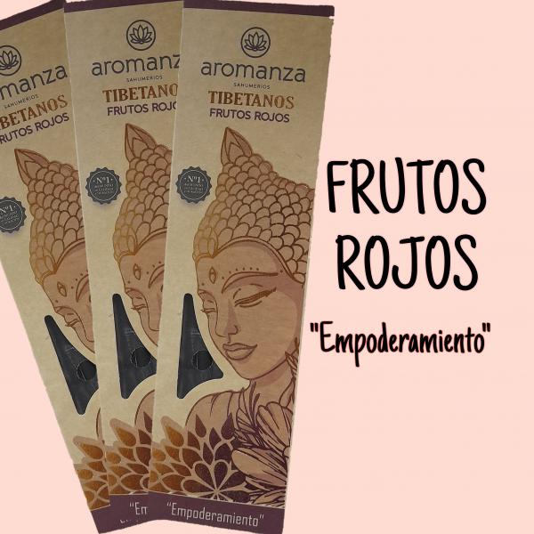 SAHUMERIO TIBETANOS X 8 UNID FRUTOS ROJOS