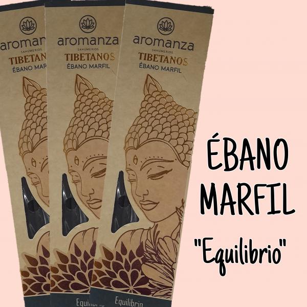 SAHUMERIO TIBETANOS X 8 UNID EBANO MARFIL