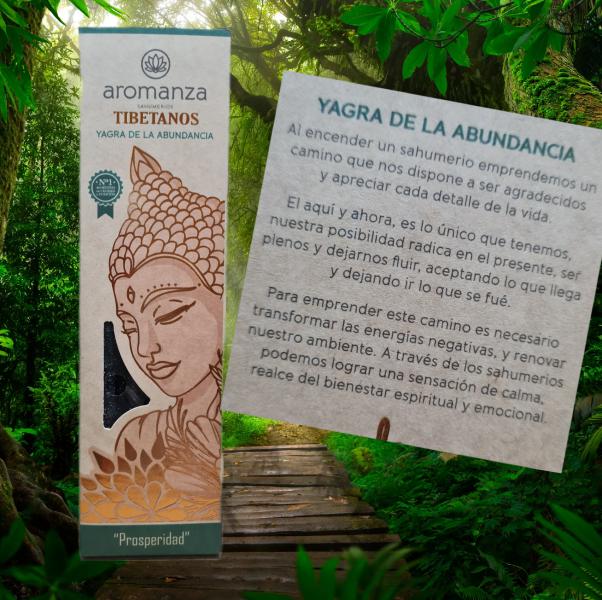 SAHUMERIO TIBETANOS X 8 UNID YAGRA DE LA ABUNDANCIA