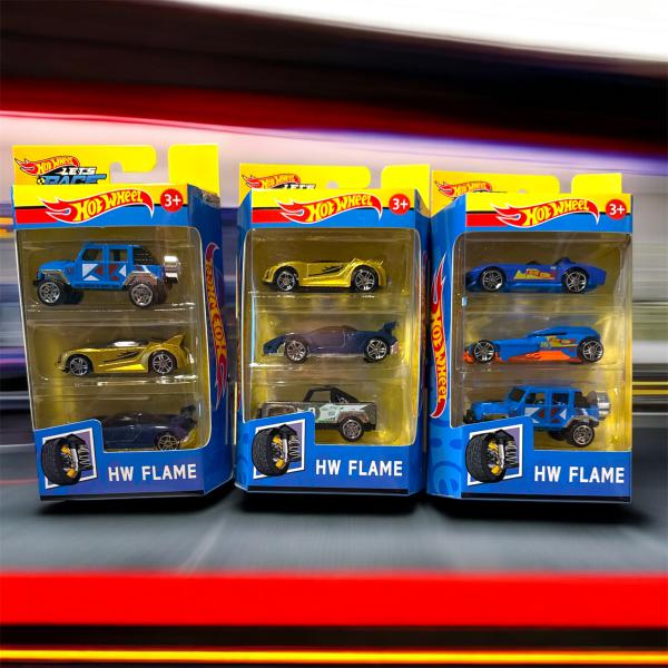 HOT WHEELS -AUTOS X 3 EN BLISTER