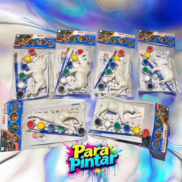 SET PARA PINTAR ANIMALES 15 CM