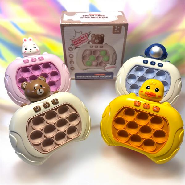 POP-IT C/LUZ Y SONIDO - 4 MOD 13CM