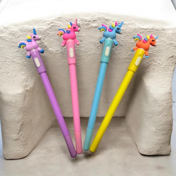 BOLIGRAFO GEL UNICORNIO C/LUZ