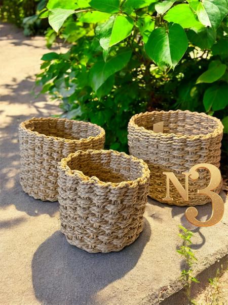 CESTO REDONDO RATAN N°3 20*15