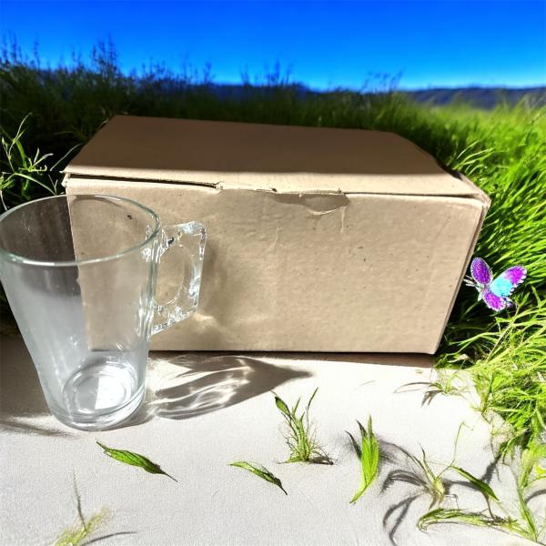 JARRO MUG X 6 VIDRIO LISO 230CC