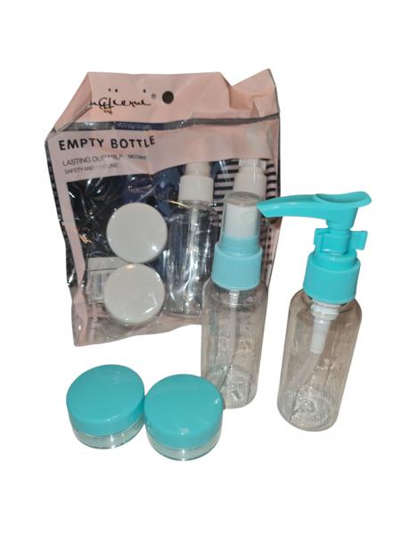 KIT VIAJE X 4-ROCIADOR SPRAY PLAST RECARGABLE 50ML