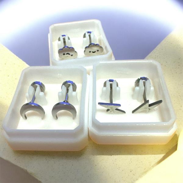 ARO ABRIDOR ACERO NUBE/RAYO/LUNA 15MM