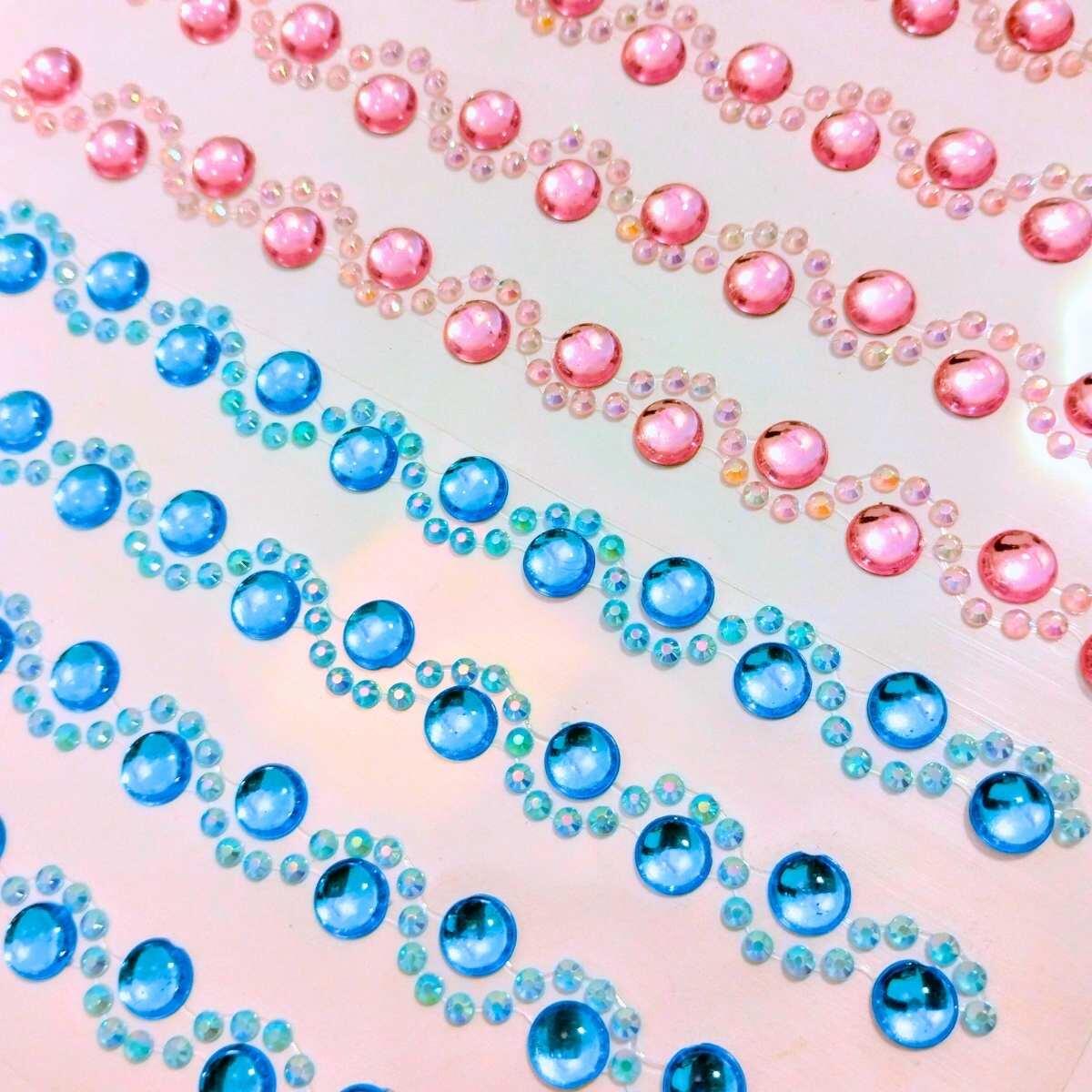 STICKER STRASS BRILLOS CORAZON/CIRCULOS