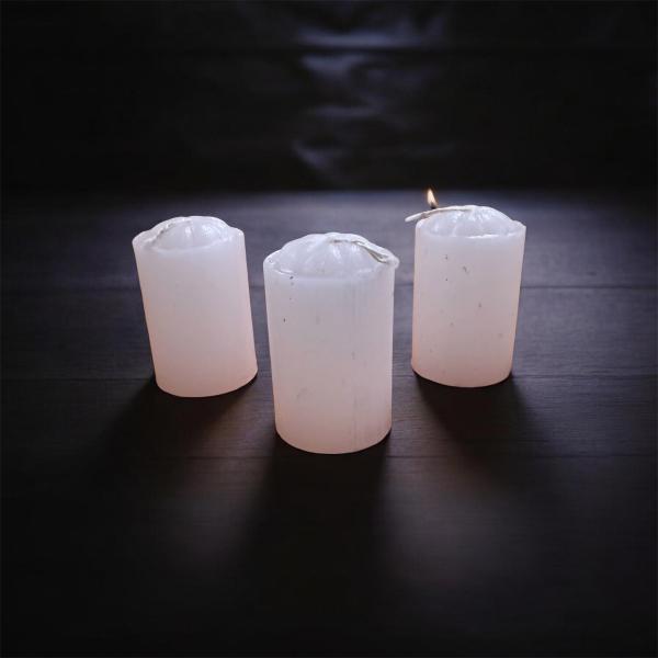VELONCITO BLANCO ILUMINARTE SOUVENIR X UNID 5 CM