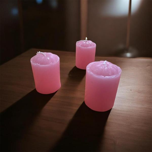 VELONCITO ROSA ILUMINARTE SOUVENIR X UNID 5 CM