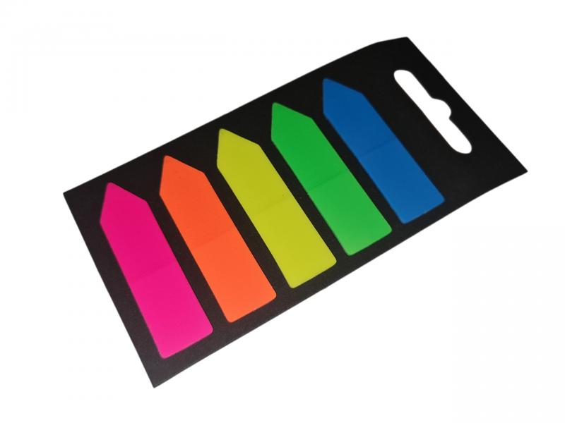 NOTAS AUTOADHESIVA SEÑALADORES X 5 COLOR