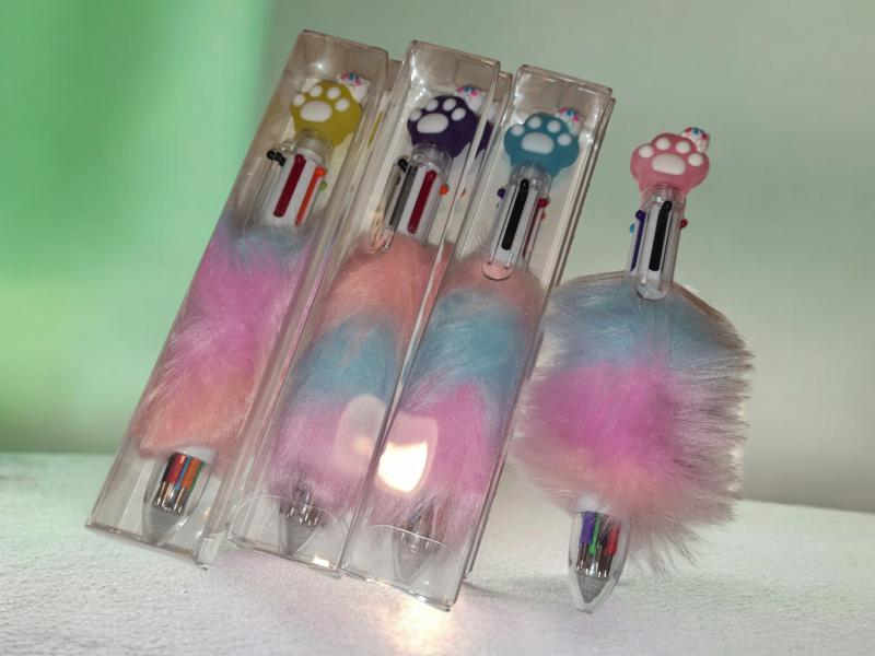 BOLIGRAFO 6 COLORES EN 1 GATITO HUELLITA